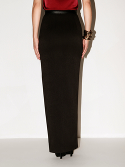 Юбка макси с разрезом спереди