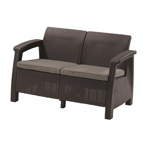 Диван садовый Keter Corfu II Love Seat brown