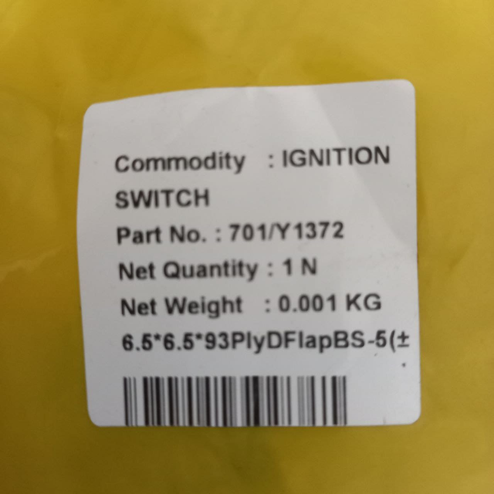 Этикетка Замка зажигания JCB 3cx 4cx