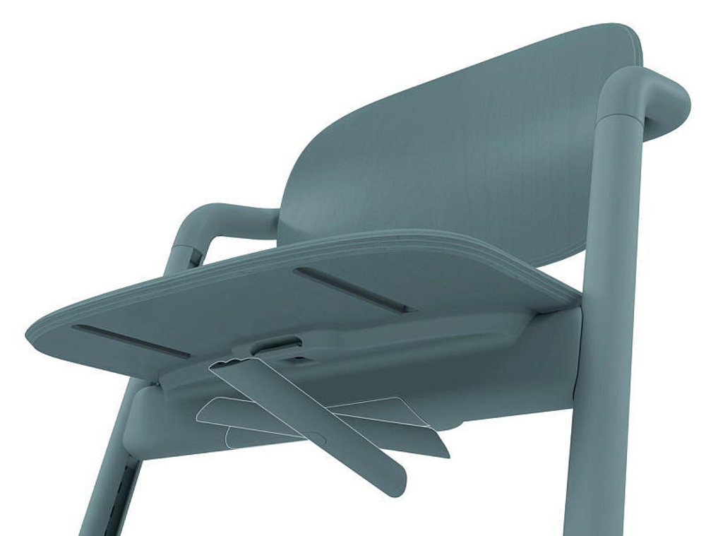 Стульчик для кормления Cybex Lemo 4 в 1 с мягкими чехлами Comfort Inlay Stone Blue/Stunning Black