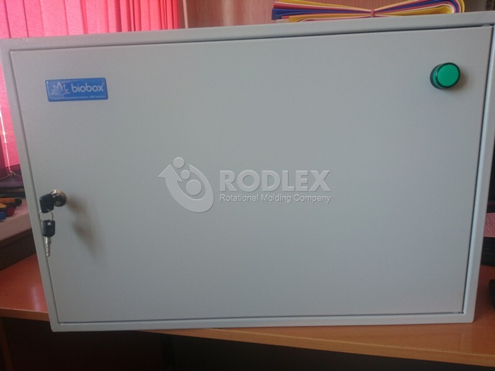 Станция биологической очистки BioBox Aero 7 с принудительным выбросом, насосом в отдельной кнс Родлекс 3000 л./ 1750 л. в сутки / 7 чел. / принудительный сброс / компрессорный аэрация (2140x1480x2030см;192кг;) - арт.559793