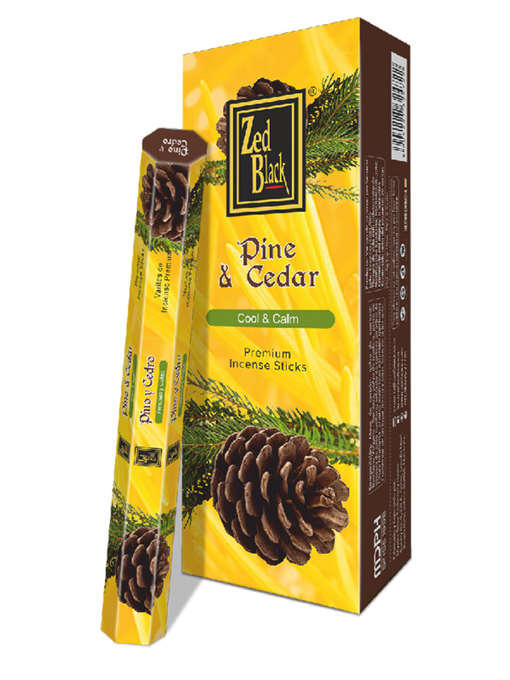 Zed Black Spanish Series Pine and Cedar шестигранник Благовоние Сосна и Кедр