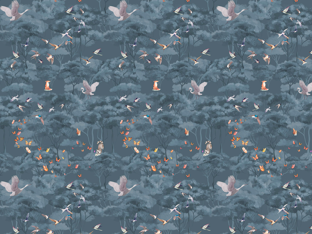 Дизайнерские обои Wall Street Fauna