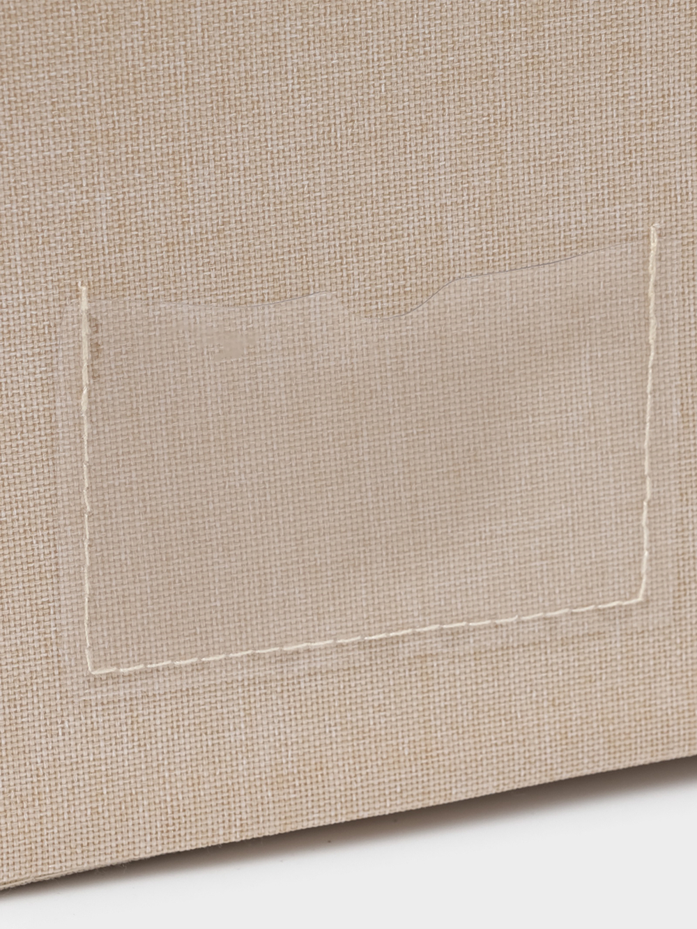 Кофр для хранения вещей, размеры 50х40х33 см, цвет бежевый, материал батист