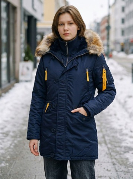 Куртка Аляска Женская - Apolloget Alaska Wmn (т.синяя/желтая - r.blue/yellow)