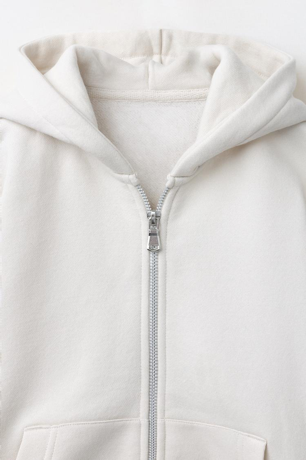 ZARA ТОЛСТОВКА НА МОЛНИИ БАЗОВАЯ, ЭКРЮ