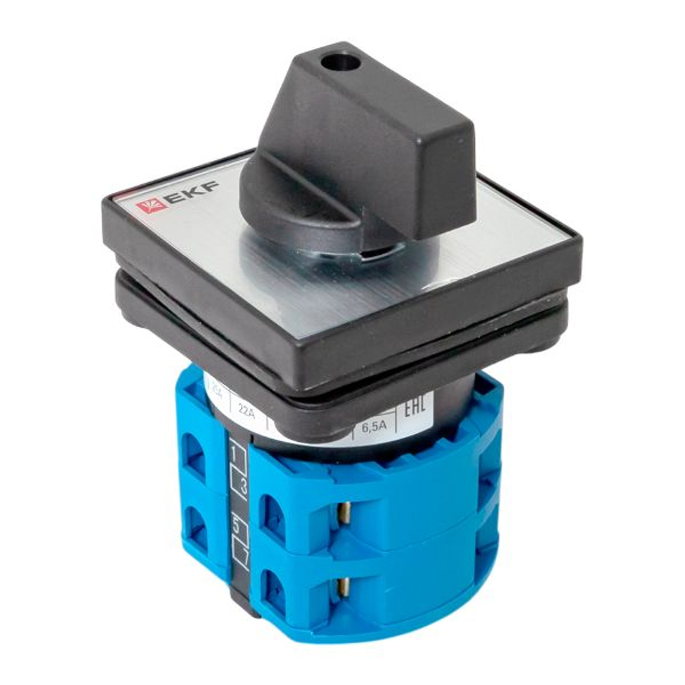 Переключатель кулачковый ПК-1-52 25А 2P «1-2» IP65 EKF