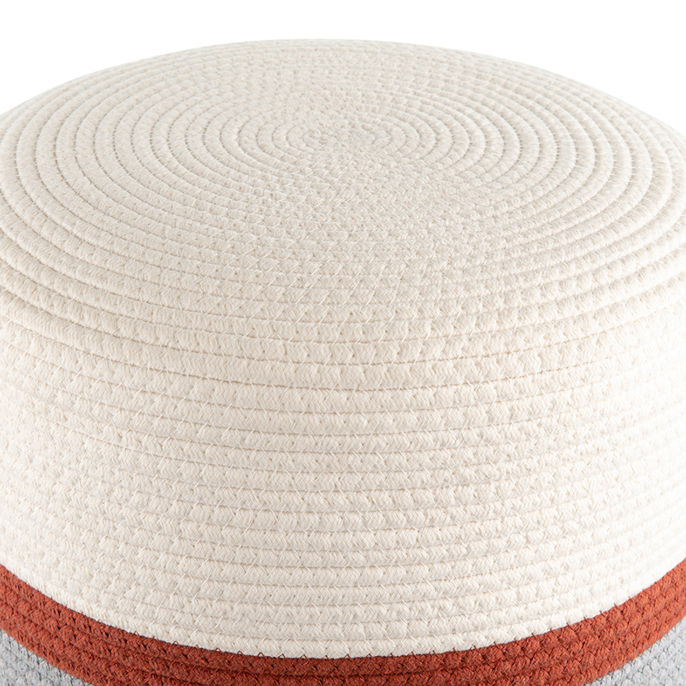 Пуф andrin, светло-бежевый/серый/коричневый