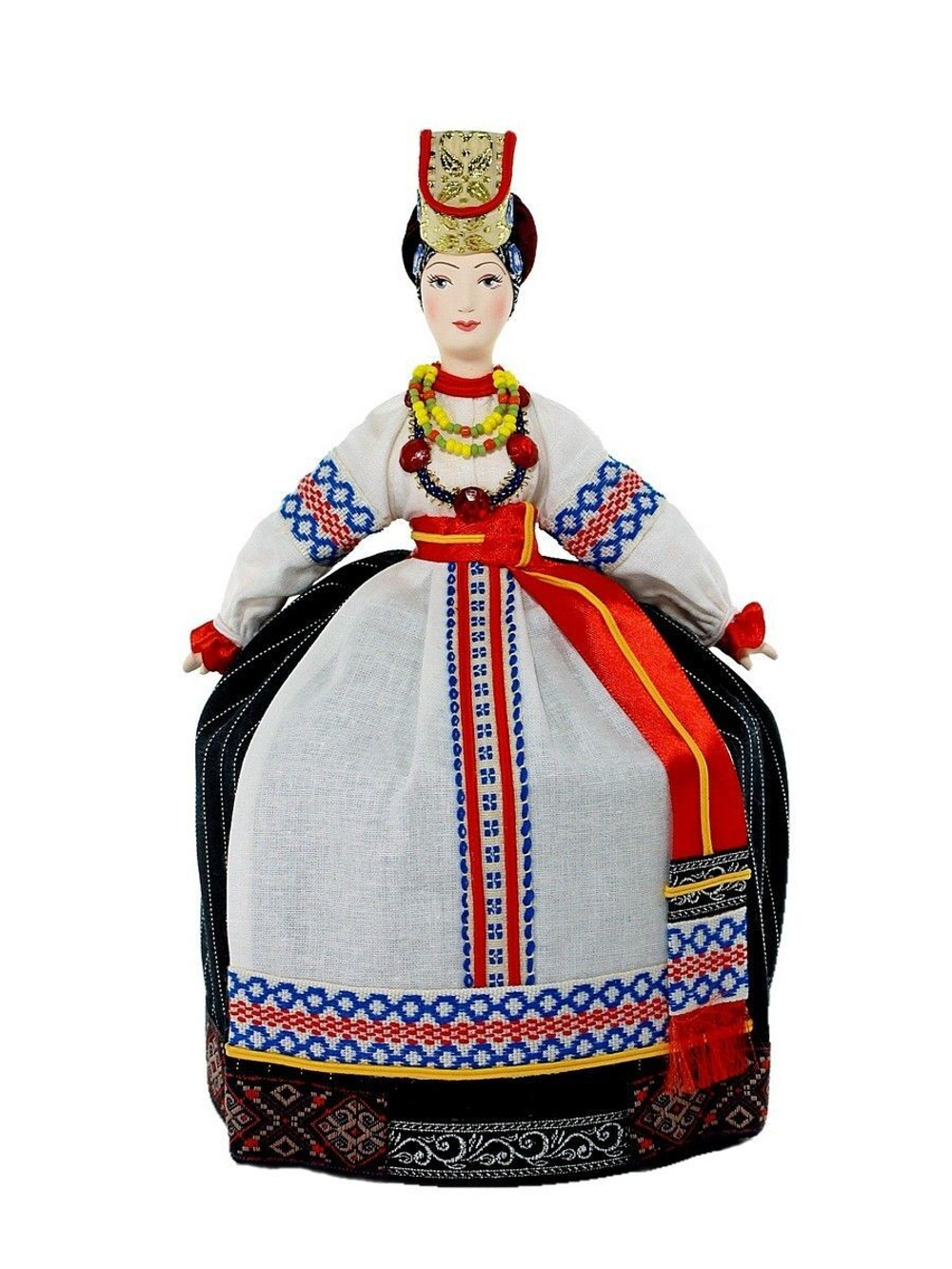 Кукла фарфоровая Воронежский женский костюм