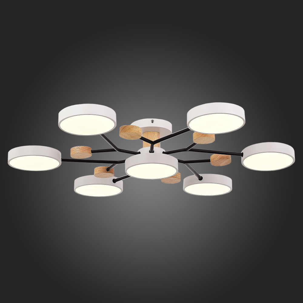 SLE6006-502-07 Светильник потолочный Белый/Белый LED 7*12W 3000K/4500K/6000K
