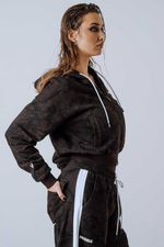 Кофта Relaxed Zip Hoodie POWER 895 DARK BROWN CAMO