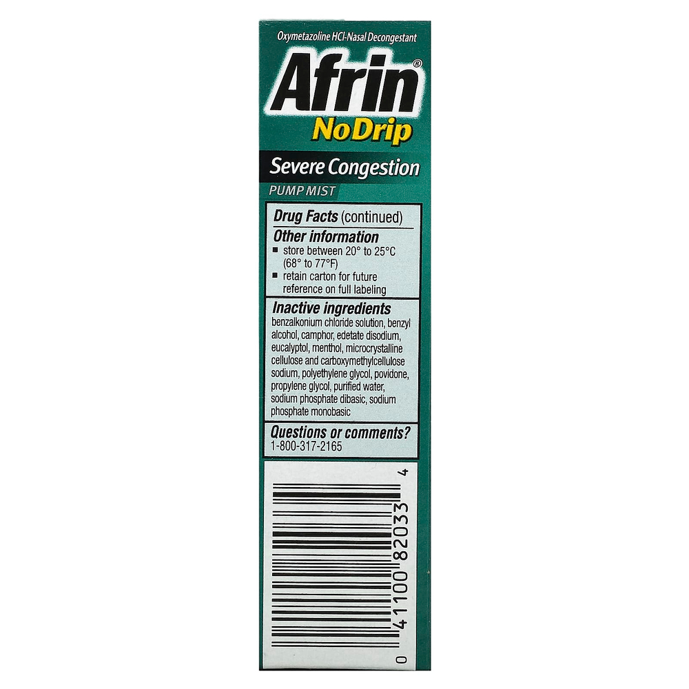 Afrin, Спрей с дозатором против сильных скоплений, 15 мл (1/2 жидк. унц.)