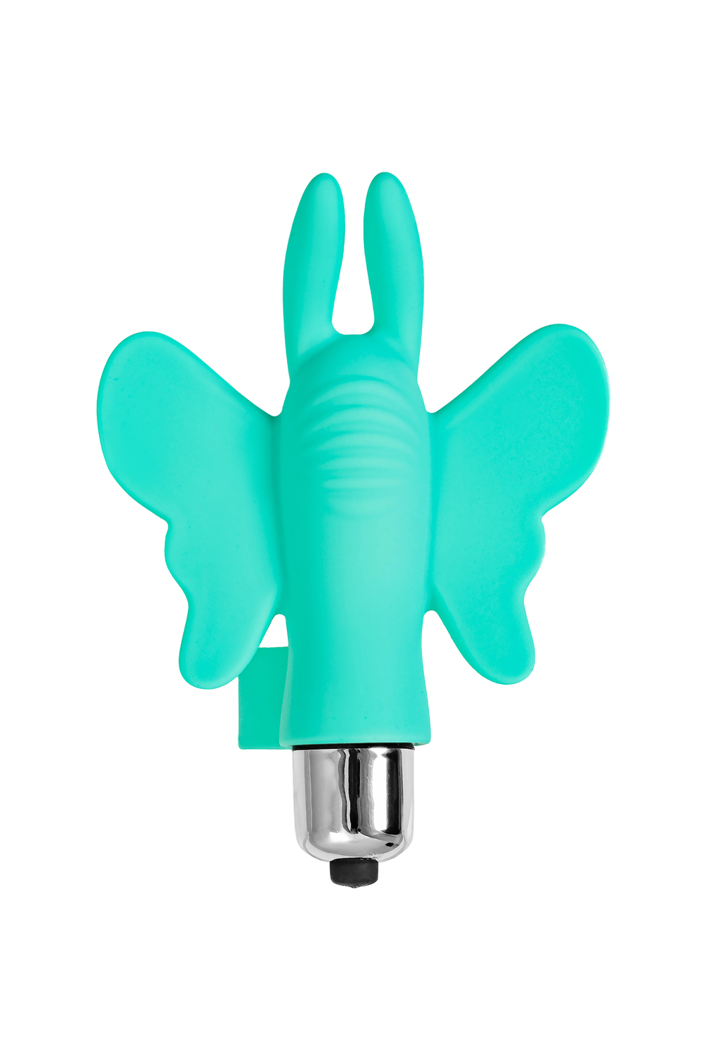 Вибронасадка-бабочка на палец Eromantica мятная 10 см