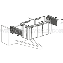 DAKEN 88302 Крепление для инструментального ящика на борт прицепа