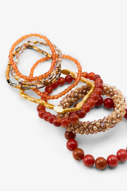 ZARA НАБОР ЭЛАСТИЧНЫХ БРАСЛЕТОВ, РАЗНОЦВЕТНЫЙ