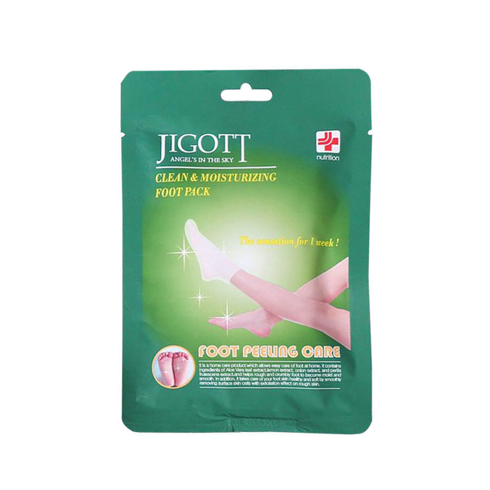 [Jigott] Clean & Moisturizing Foot Pack - Маска-носки для пилинга ног, 23 мл