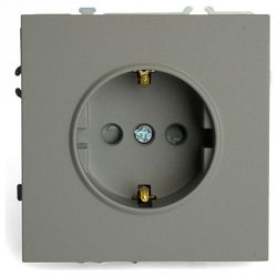 Розетка с заземлением и со шторкой, без рамки Stekker Эмили 49958