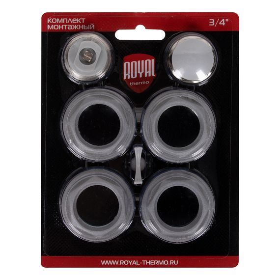 Комплект монтажный Royal Thermo 1”х 3/4quot; серебристый — (6)