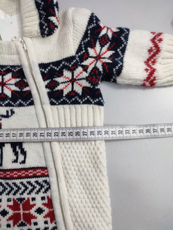 Комбинезон вязаный на 1-2 месяца