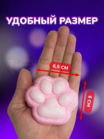 Антистресс игрушка Таба сквиш лапка липкая сквиши с флоком