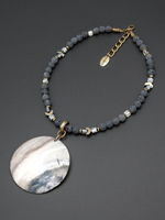 HMG 1295 Gray Lava Колье арт.2053