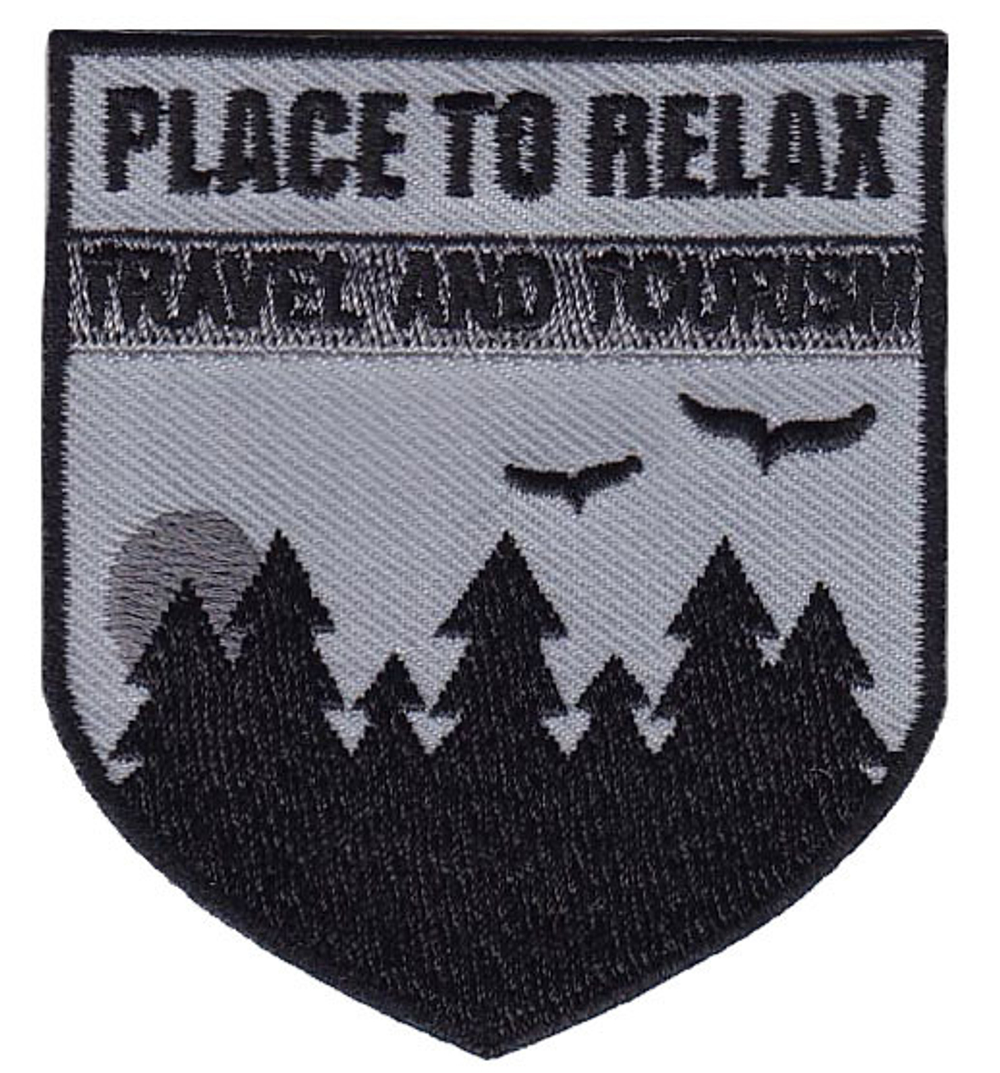 Нашивка Place to relax (серый)