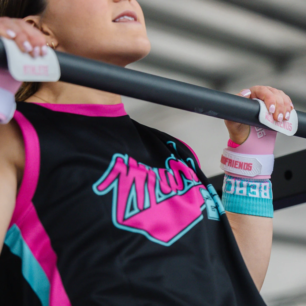 Накладки карбоновые гимнастические WOD Friends Athlete Carbon Grips (Розовые)