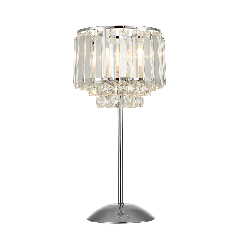 Citilux Синди CL330811 Настольная лампа хрустальная Хром