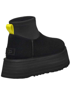 UGG Classic Mini Dipper Boot Black Yellow