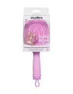 [Solomeya] Массажная расческа для волос Милый Мишка Розовая Cute Bear Massage Hair Brush Pink, 1шт
