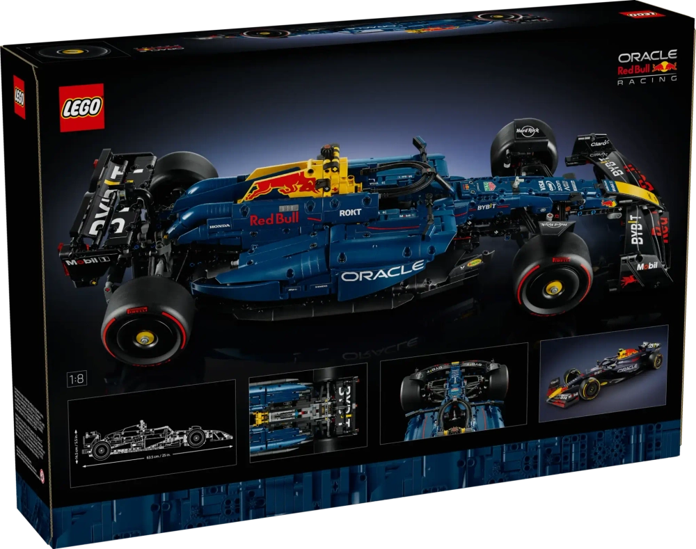 Конструктор LEGO Technic 42206 Болид Формулы-1 Oracle Red Bull Racing RB20