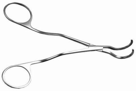 ТМ- Д-111 Диссектор с 2-м изгибом ручек (д/нов и детей р/в), 130 мм (НОВОЕ ИСПОЛНЕНИЕ)