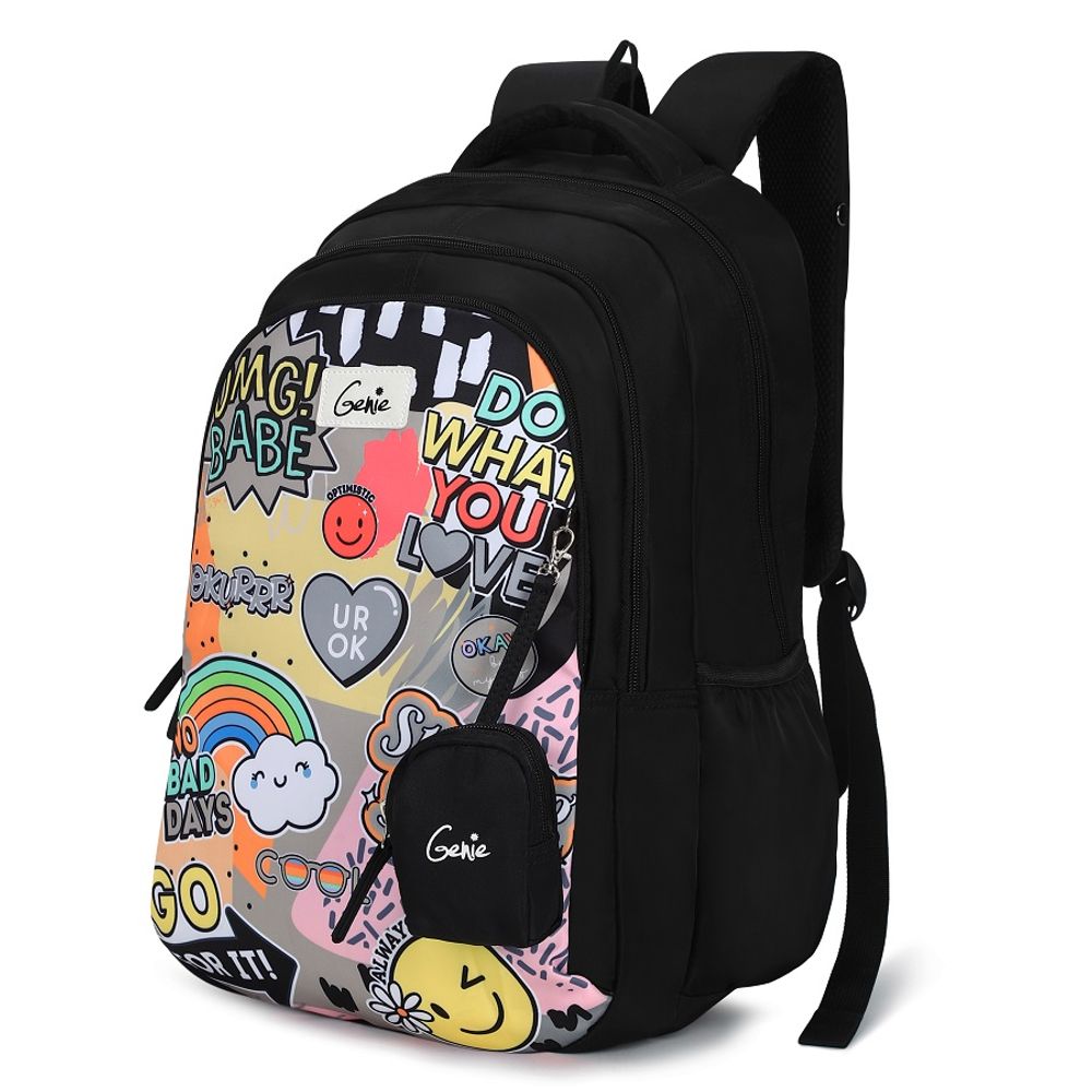 Рюкзак Safari Genie Cool DLX 19 SB Black, 48*33*23 см, 38л, 650 гр., 3отд., мини-косметичка