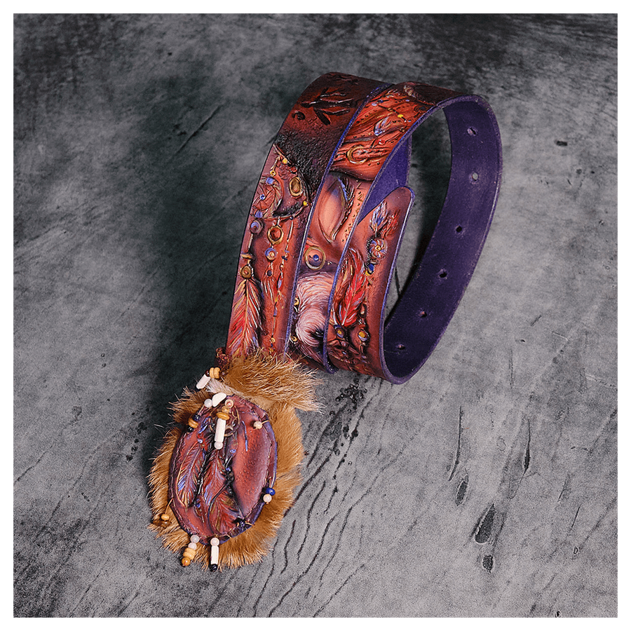 Кожаный ремень «Шаманка»