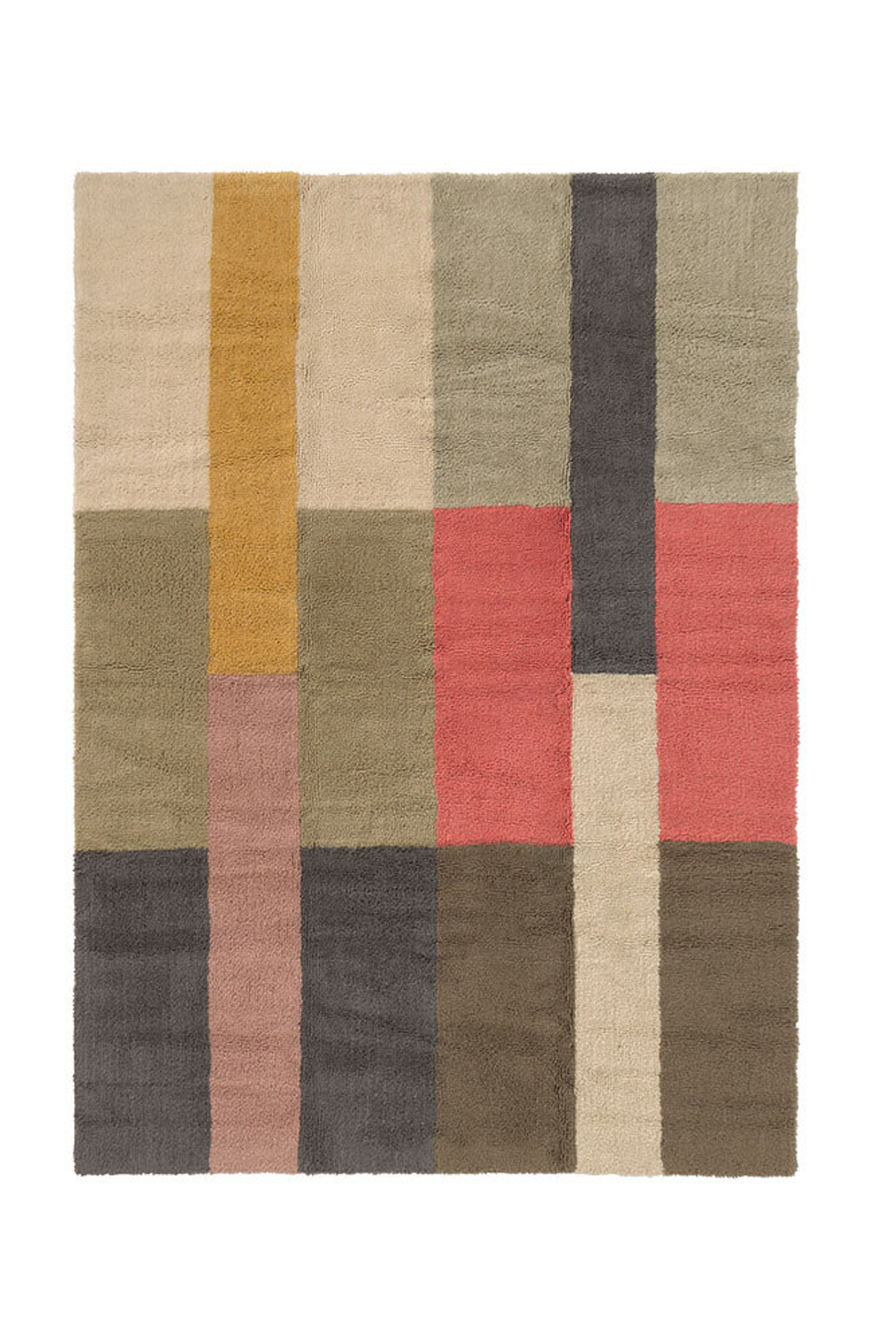 Шерстяной стираемый ковер Lorena Canals Chroma Stripes Palette L (170 x 240 см)