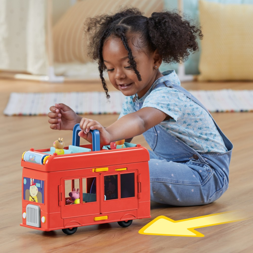 Hasbro Świnka Peppa - Большой красный вечеринка автобус 2в1 + 3 фигурки F8881