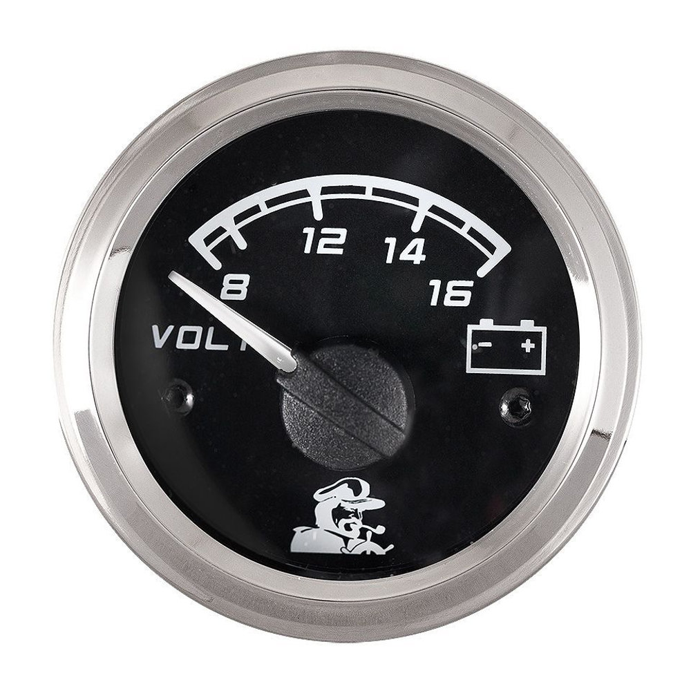 Вольтметр, "Мореман" 8-16 В, белый циферблат (10252229)