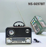 Радиоприемник с MP3 плеером, Bluetooth+часы NNS NS-6697BT