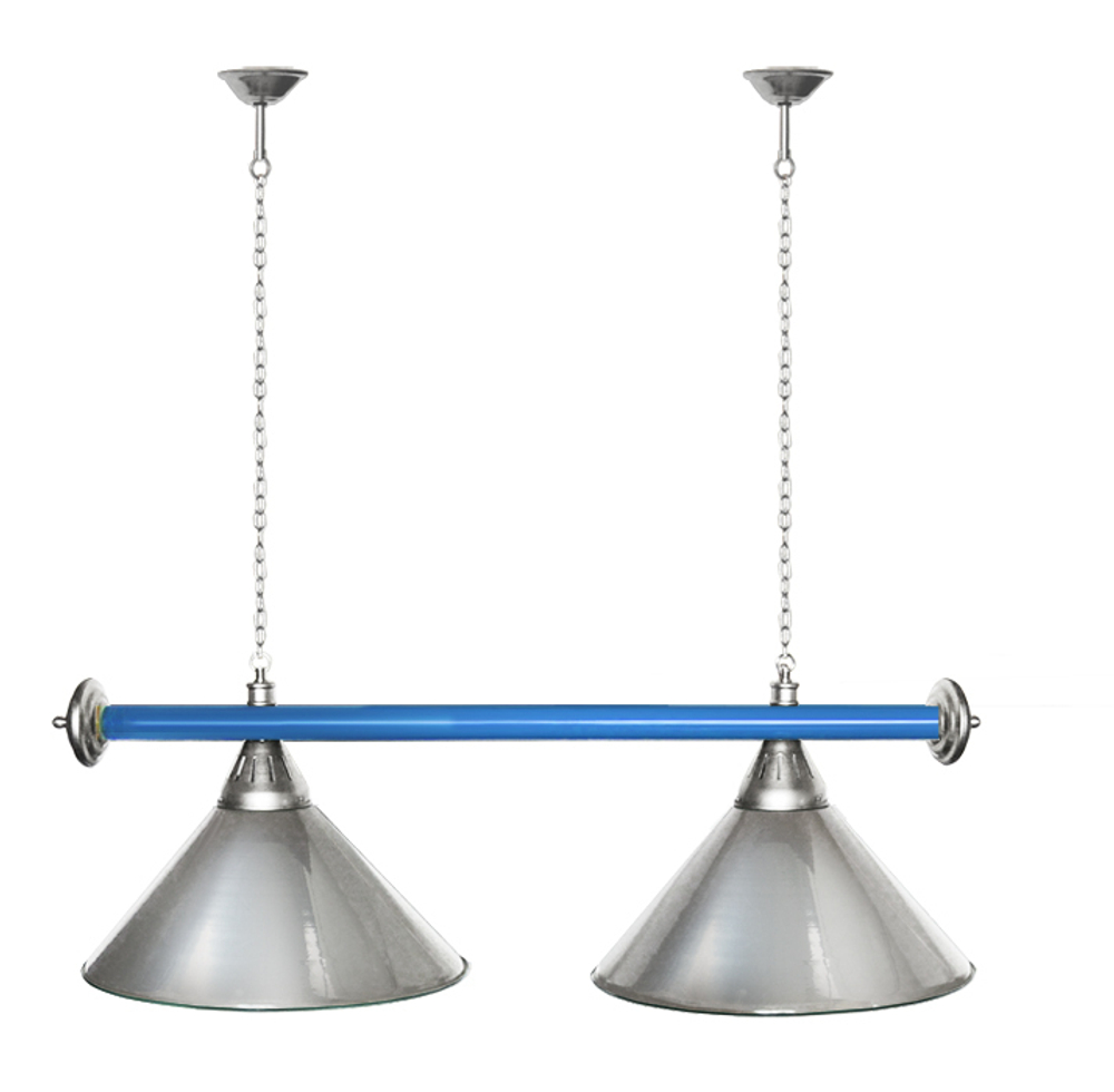 Лампа STARTBILLIARDS 2 пл. (плафоны зеленые,штанга зеленая,фурнитура золото)