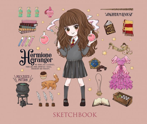 Скетчбук. Гермиона Грейнджер. Коллекция «Cute kids» (твердый переплет, 96 стр., 240х200 мм)  Гарри Поттер