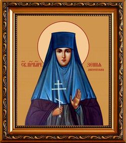 Ксения (Черлина-Браиловская), монахиня, преподобномученица. Икона на холсте.