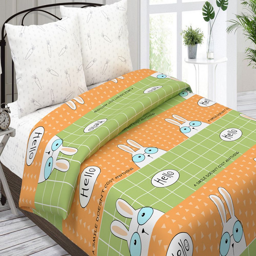 Комплект постельного белья "ВЛ. КРОЛЯ", поплин Премиум, 100% хлопок.