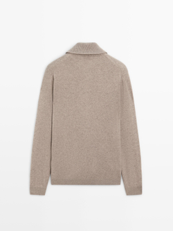 Massimo Dutti Кардиган на молнии, песочный