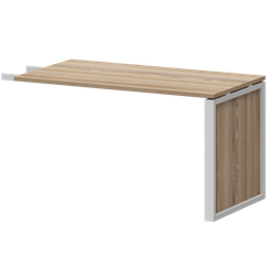 Конференц-приставка НТМ-735 Дуб сафари/Металлик 1350x730x750 Аргентум-М