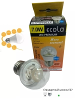 Светодиодная LED лампа G45 7W E27 с линзой тёпл 3шт