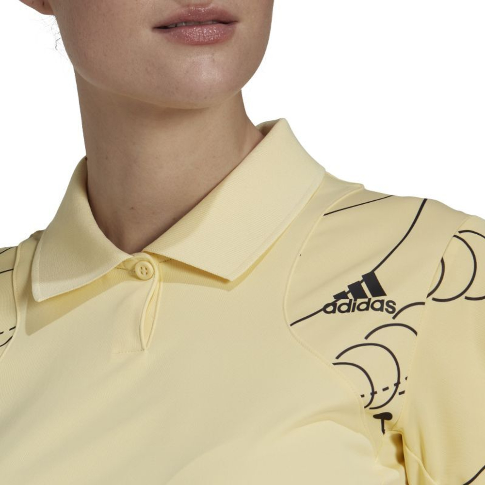 Adidas yellow polo new arrivals