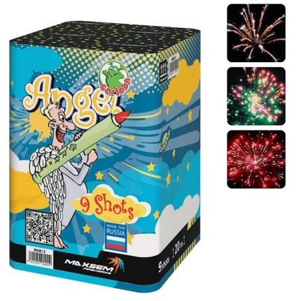 Батарея салютов "Angel" M0812 9 залпов * 0.8"  (1/36)
