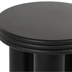 Кофейный стол Lador Ø40х44 см, черный матовый