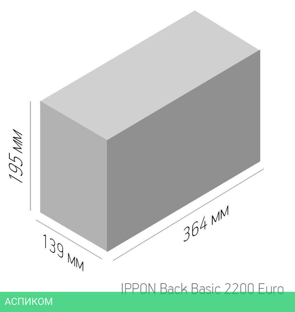 Источник бесперебойного питания Ippon Back Basic 2200 Euro (1108028)