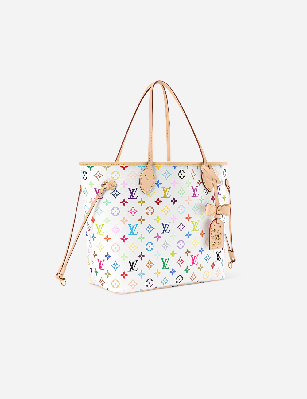 Сумка Louis Vuitton LV x TM Neverfull MM "Multicolor/White"